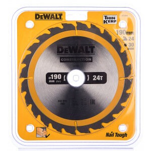 Пильный диск CONSTRUCT (190х30 мм; 24 ATB) Dewalt DT1944