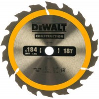 Пильный диск CONSTRUCT 184х16 мм, 18Т, ATB +20град Dewalt DT1938