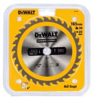 Пильный диск CONSTRUCT (165х20 мм; 30 ATB) Dewalt DT1935